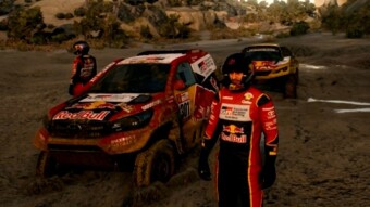 Dakar 18 in 2021, first tutorial ride, Toyota, Brian Ronis Spilner