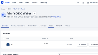 How US User can store XDC with BitGo!