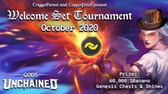 Anuncio del Torneo Welcome Set de Gods Unchained (¡Premio Acumulado 60k BANANO!)