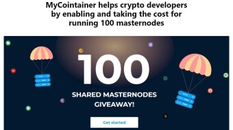 MyCointainer helps crypto developers by enabling and taking the cost for running 100 masternodes