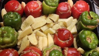 Daily meal #30 We call this “gemista” in Greece