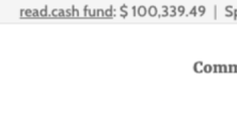 Read Cash First! Blogging Tip