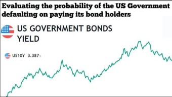 Evaluating the possibility of the US Government defaulting on paying its bond holders
