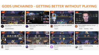 Gods Unchained - Getting better without playing the game