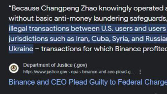 The Binance resolution
