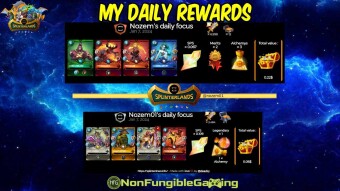 Splinterlands: My daily rewards in Bronze & Silver league