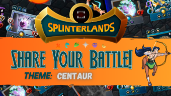 Splinterlands Weekly Battle Challenge - My Lava Spider is better than the Centaur