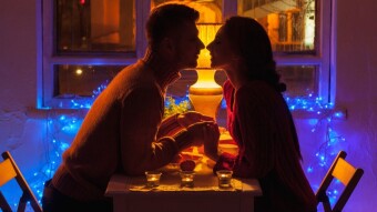 On a date.