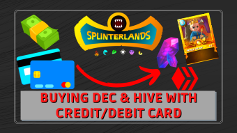 Best Way to buy DEC & HIVE with Credit/Debit Card - Splinterlands New Player Guide #03