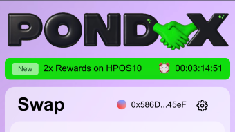 More Swaps, More Drops!!! PondX.com