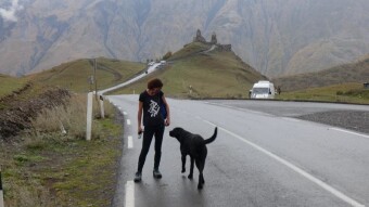 Stepantsminda - short trek to the Holy Trinity Monastery - My Actifit Report Card: September 25 2023