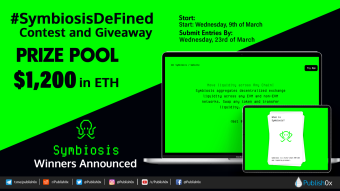 #SymbiosisDeFined Contest and Giveaway Winners Announced - $1,200 in ETH Rewarded!