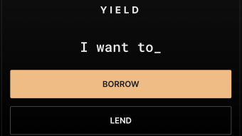 Taking Your First Loan on Yield Credit