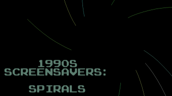 1990s Screensavers: Spirals