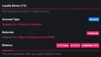 Embarked A 30-Day Cointiply Challenge On My Birthday