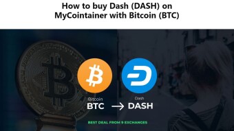 How to buy Dash (DASH) on MyCointainer with Bitcoin (BTC)