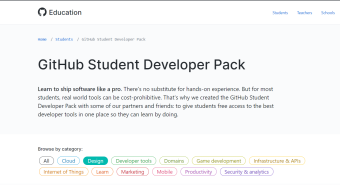 Get Premium services for Free>> GitHub Student Developer Pack