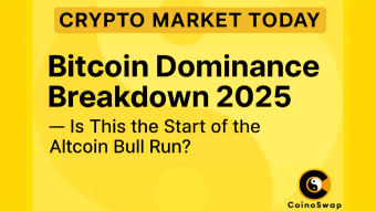 Crypto Market Today: Bitcoin Dominance Breakdown 2025 — Is This the Start of the Altcoin Bull Run? 🚀