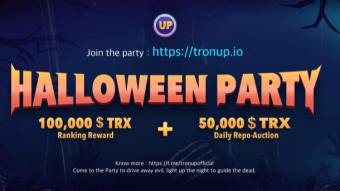 TronUp Halloween party 150 000 TRX
