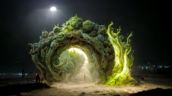 Broccoli Gate | AI Artwork | Made with Midjourney