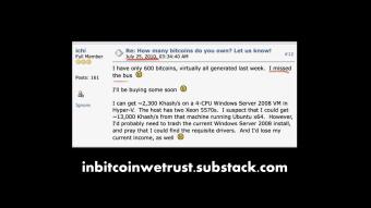 No matter what price level you enter the world of Bitcoin at, you will always feel like you missed the bus.
