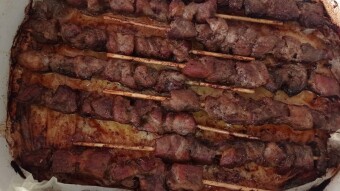 Foodbook #1023 Greek homemade souvlaki