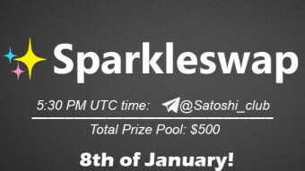 AMA Satoshi Club x SparkleSwap, January 8th
