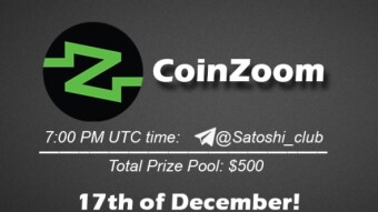 Join the AMA of Satoshi Club x CoinZoom. Rewards: 1000 USDT, December 17th.