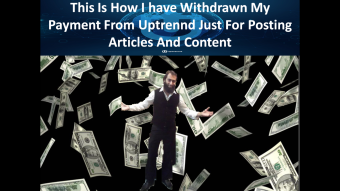 This Is How I have Withdrawn My Payment From Uptrennd Just For Posting Articles And Content