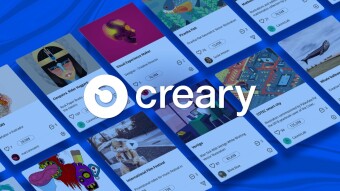 Creary: blockchain-based social platform of creatives portfolios that rewards producers and curators of digital art