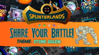 Stone Golem Splinterlands Weekly Battle Challenge - Pebbles, rocks and boulders