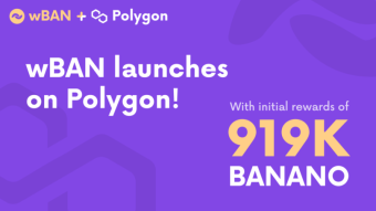 ¡BANANO envuelto (wBAN) ahora está disponible en Polygon y SushiSwap!