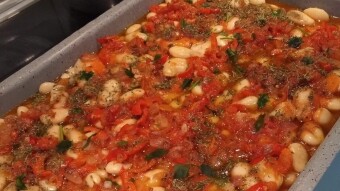 Foodbook #467 baked giant beans