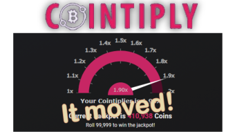 Cointiply - The Cointiplier Is Moving!