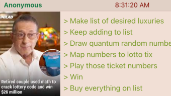 How to Win the Lottery | 4chan greentext