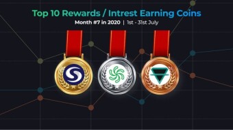 Top 10 Best Performing Rewards Earning Crypto Assets - July 2020 Summary