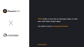 The PHNX token is now live on Uniswap. Trade, or even earn with these simple steps!