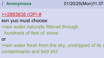 I've Been Collecting Rainwater in 5 Gallon Buckets. Is There a Market for This? | 4chan stories