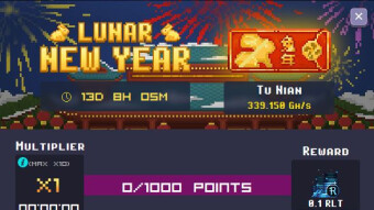 Rollercoin - Lunar New Year mini event