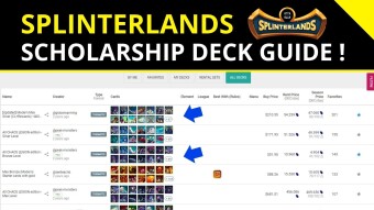 Splinterlands 🐉| Scholarship DECK Guide! [EN/PT]