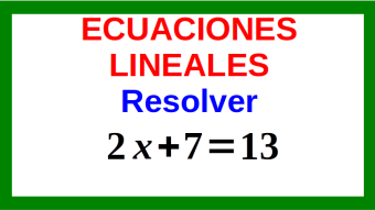 Ecuaciones Lineales Ejemplo 01