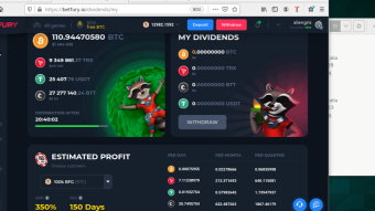 BetFury the best site now for winning btc trx usdt btt and bfg
