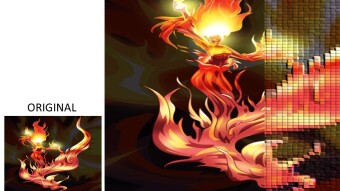 Fire Elemental | Art | Real or Pixelated