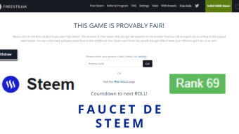 Faucet de Steem - Freesteam