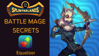 Splinterlands Weekly Challenge Battle BATTLE MAGE SECRETS! Equalizer ruleset and Quix makes the difference