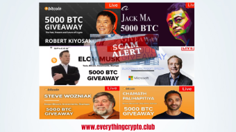 Halving Bitcoin Fake 5000 BTC Giveaway Using Youtube live