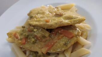 Foodbook 121 chicken with curry and lemon sauce