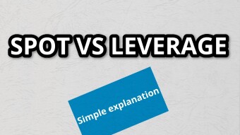 A simple explanation of the difference between spot and leverage trading