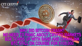 WHY DID BITCOIN CRASH - NO NEED TO WORRY ABOUT CRYPTO MARKETS - BZX TEAM UP WITH BAND AND CHAINLINK