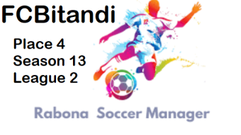 @rabona on Hive Blockchain - FCBitandi - Season 13 - League 2 - Place 4 (DEU-ENG)